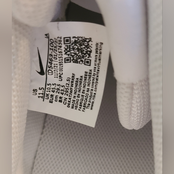 New Nike Court Vision Low Triple White CD 5463-100 Men’s Casual Shoes Me… - Picture 5 of 9